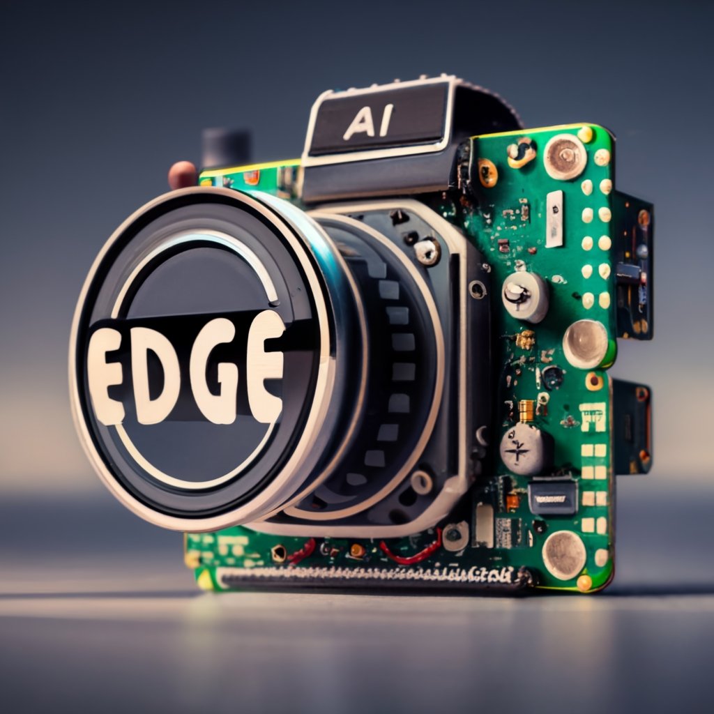 Camera with Edge AI words